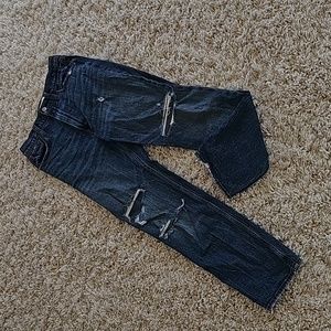 Abercrombie & Fitch Ankle Straight Ultra High Rise Jeans